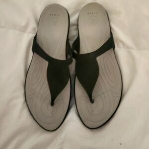 CROCS Black and Gray Women's Sandals